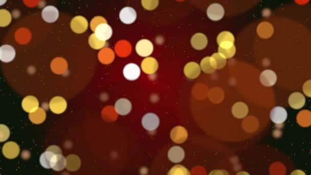 Анимированный Разноцветный Боке Фон Использования Качестве Элемента Праздничного Дизайна Заставки — стоковое видео
