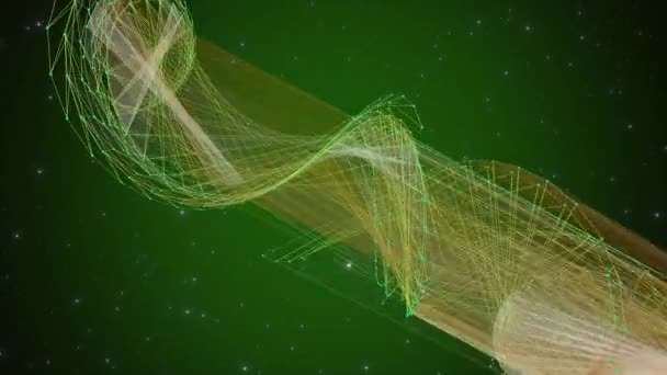 Animated Rotating Vortex Swirls Deep Space Stars Move Rotating Complex — Video
