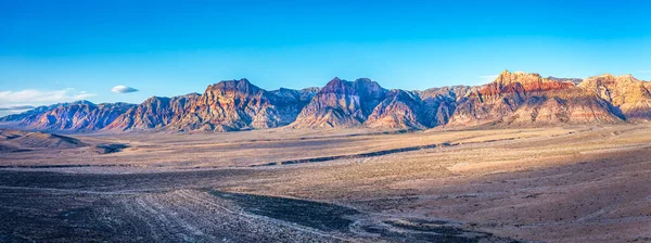 Beautiful Arid Rugged Mountainous Scene Wilderness Red Rock Canyon Las — Stock Photo, Image