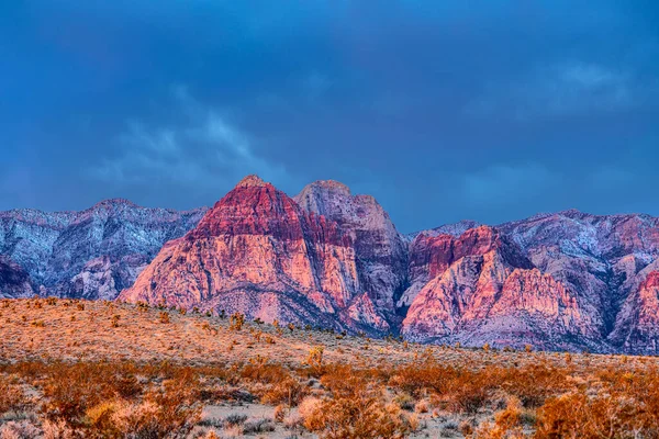 Rock Estriado Red Rock Canyon Mostra Cor Para Qual Área — Fotografia de Stock