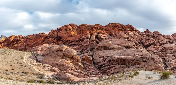 Una Vista Panoramica Sul Red Rock Canyon Las Vegas Con — Foto Stock