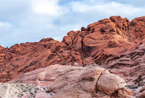 Красивая Прочная Горная Сцена Диком Каньоне Красный Рок Лас Вегасе — стоковое фото