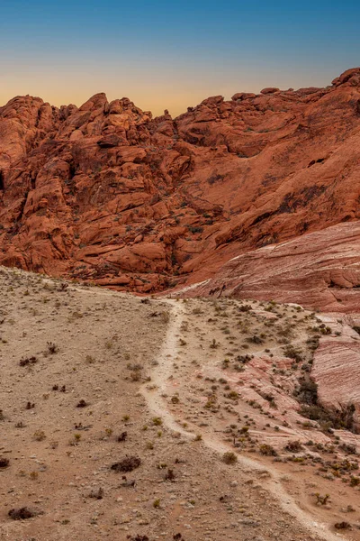 Rutas Senderismo Encuentran Largo Red Rock Canyon Las Vegas Que — Foto de Stock