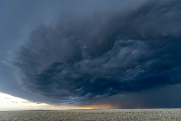 Pré Tornado Mesociclone Flui Sobre Grandes Planícies Com Energia Significativa — Vídeo de Stock