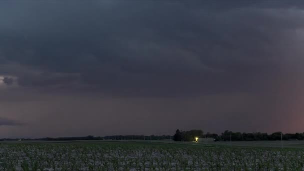 Time Lapse Massive Lightning Storm Great Plains Παρέχει Ένα Δραματικό — Αρχείο Βίντεο