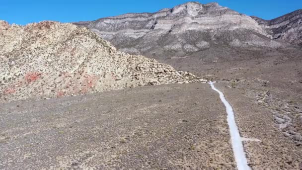 Las Vegas Nevada Daki Kızıl Kaya Kanyonu Nun Engebeli Vahşi — Stok video