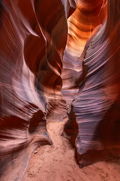 Cardiac Slot Canyon Page Arizona Highlights Narrow Passageway Amazing Glowing Royalty Free Stock Images