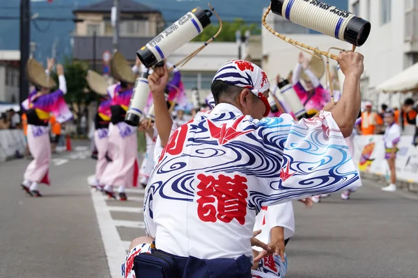 Kagawa Japan July 2023 Japanese Traditional Festive Dance Event Awa — Stock Photo, Image