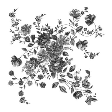 3 Boyutlu düğün çiçekleri, gümüş çiçekleri, metalik düğün çiçekleri tasarımı, lüks metalik çiçek arkaplanı, çiçek illüstrasyonu