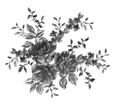 3 Boyutlu düğün çiçekleri, gümüş çiçekleri, metalik düğün çiçekleri tasarımı, lüks metalik çiçek arkaplanı, çiçek illüstrasyonu