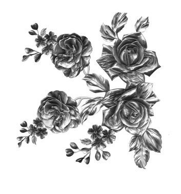 3 Boyutlu düğün çiçekleri, gümüş çiçekleri, metalik düğün çiçekleri tasarımı, lüks metalik çiçek arkaplanı, çiçek illüstrasyonu