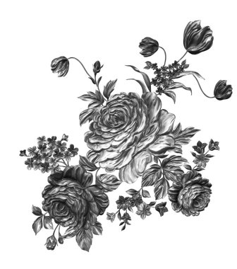 3 Boyutlu düğün çiçekleri, gümüş çiçekleri, metalik düğün çiçekleri tasarımı, lüks metalik çiçek arkaplanı, çiçek illüstrasyonu