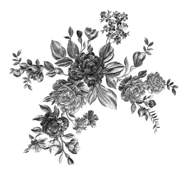 3 Boyutlu düğün çiçekleri, gümüş çiçekleri, metalik düğün çiçekleri tasarımı, lüks metalik çiçek arkaplanı, çiçek illüstrasyonu