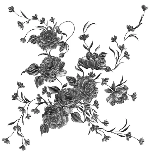 3 Boyutlu düğün çiçekleri, gümüş çiçekleri, metalik düğün çiçekleri tasarımı, lüks metalik çiçek arkaplanı, çiçek illüstrasyonu