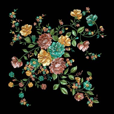 Soyut metalik çiçek tasarımı arka plan, Dijital çiçek boyası, Dekoratif çiçek tasarımı, Çiçek İllüstrasyonu, Kabartmalı çiçek deseni, 3 boyutlu çiçek deseni, düğün çiçekleri, düğün çiçeği süsü, Tekstil çiçek deseni, Atkı çiçeği deseni
