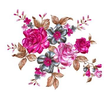 Soyut metalik çiçek tasarımı arka plan, Dijital çiçek boyası, Dekoratif çiçek tasarımı, Çiçek İllüstrasyonu, Kabartmalı çiçek deseni, 3 boyutlu çiçek deseni, düğün çiçekleri, düğün çiçeği süsü, Tekstil çiçek deseni, Atkı çiçeği deseni