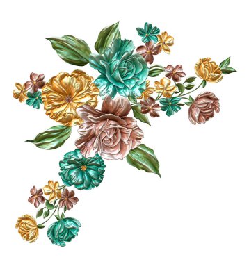 Soyut metalik çiçek tasarımı arka plan, Dijital çiçek boyası, Dekoratif çiçek tasarımı, Çiçek İllüstrasyonu, Kabartmalı çiçek deseni, 3 boyutlu çiçek deseni, düğün çiçekleri, düğün çiçeği süsü, Tekstil çiçek deseni, Atkı çiçeği deseni