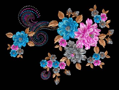 Soyut metalik çiçek tasarımı arka plan, Dijital çiçek boyası, Dekoratif çiçek tasarımı, Çiçek İllüstrasyonu, Kabartmalı çiçek deseni, 3 boyutlu çiçek deseni, düğün çiçekleri, düğün çiçeği süsü, Tekstil çiçek deseni, Atkı çiçeği deseni