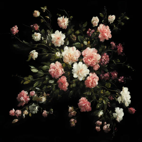 Modern İzlenimci Tarzında Soyut Renkli Çiçekler, Soyut Çiçek Çiçeği Hayat Boyama, Renkli Çiçeklerle Modern İzlenimcilik, Renkli Yağlı Çiçek Boyama, Çarpıcı Renkli Çiçek Boyama, Üretici, Yapay Zeka