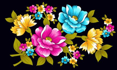 Klasik çiçek arkaplan tasarımı