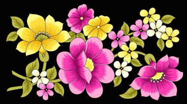 Dekoratif yaprak ve çiçek sanatı