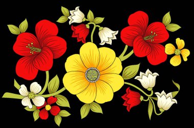 Dekoratif yaprak ve çiçek sanatı