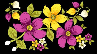 Dekoratif yaprak ve çiçek sanatı