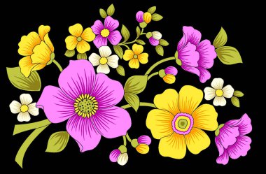 Dekoratif yaprak ve çiçek sanatı