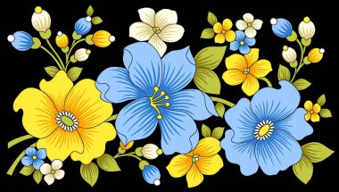 Dekoratif yaprak ve çiçek sanatı