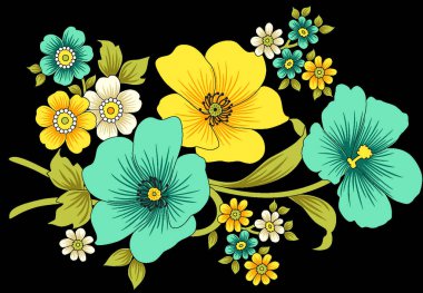 Dekoratif yaprak ve çiçek sanatı