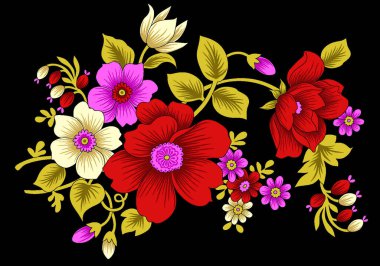 Dekoratif yaprak ve çiçek sanatı