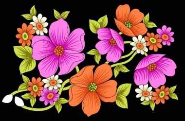 Dekoratif yaprak ve çiçek sanatı