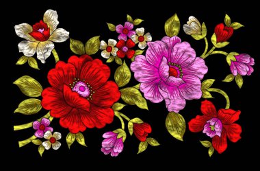 Davetiyeler için dekoratif metalik çiçek dalı.