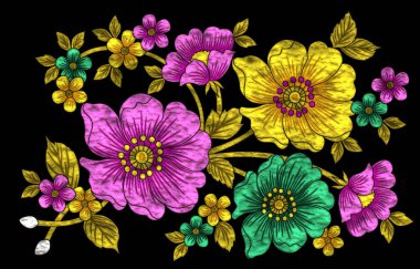 Metal desenli fütüristik çiçek tasarımı