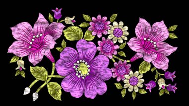 Yüksek çözünürlüklü metalik çiçek çizimi