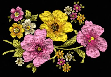 Güzel çiçekler, pürüzsüz çiçek desenleri