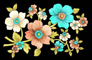 Romantik bahçe çizimi sanatı