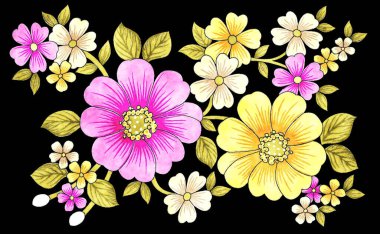 Zarif detaylara sahip bir demet güzel çiçek.