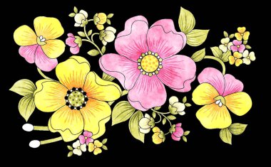 Çiçekli çiçek deseni