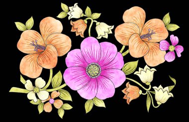 Vektör çiçeksiz desen