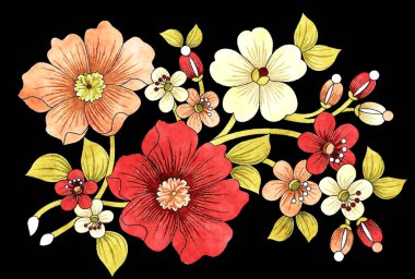 Kırmızı ve beyaz renklerde güzel bir çiçek.