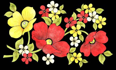 Sevgililer Günü için romantik kırmızı ve pembe renkli çiçek buketi