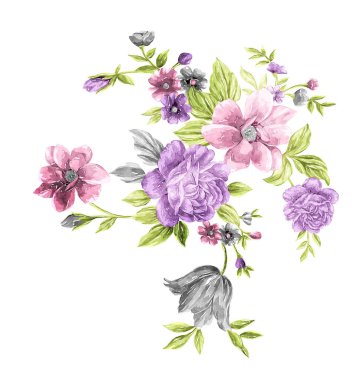 Sevgililer Günü için romantik kırmızı ve pembe renkli çiçek buketi