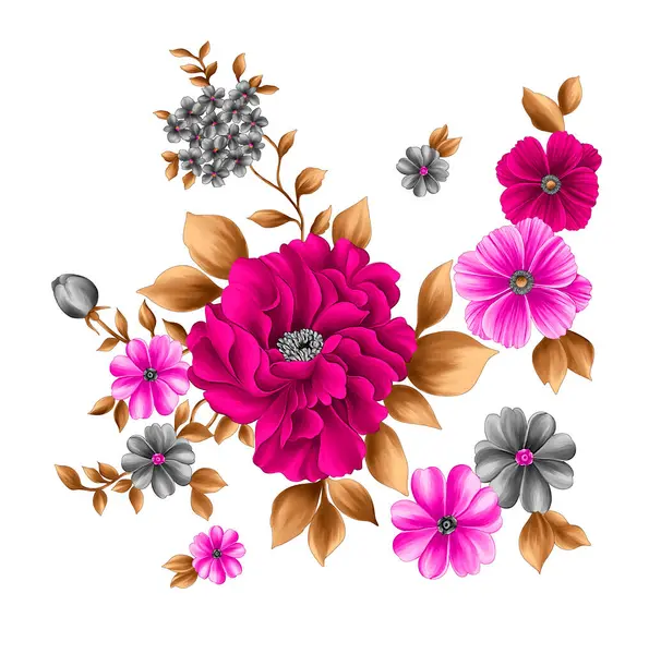 Güzel çiçek yaprakları ile