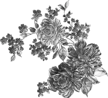 Metalik çiçek deseni tasarımı