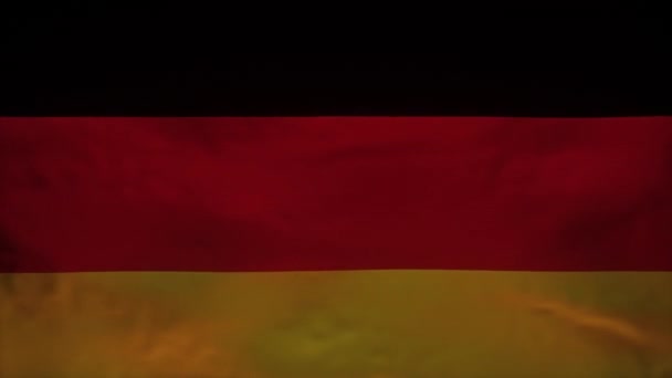 Bandera Alemania Rasgada Para Revelar Modelo Exacto Coronavirus Covid Alpha — Vídeos de Stock