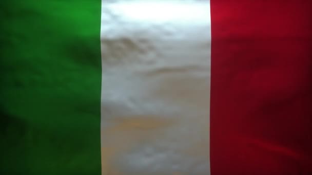 Italiëvlag Wordt Gescheurd Accuraat Model Van Coronavirus Covid Alfa Kanaal — Stockvideo