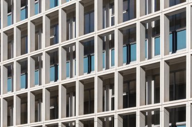 Tekrarlanan elementler, çizgiler ve gölgelerden mimar geometrik desen