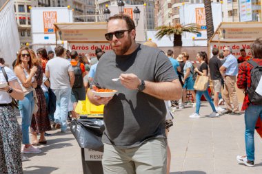 Geleneksel İspanyol Paella Adam Yeme Festivali İspanya, Valencia, 05.06.2023