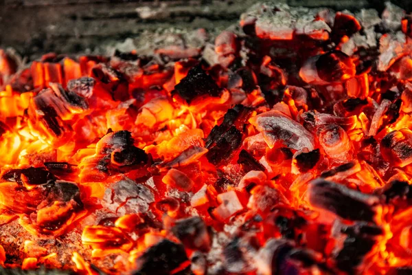 Carbón Descomposición Para Cocinar Fondo — Foto de Stock